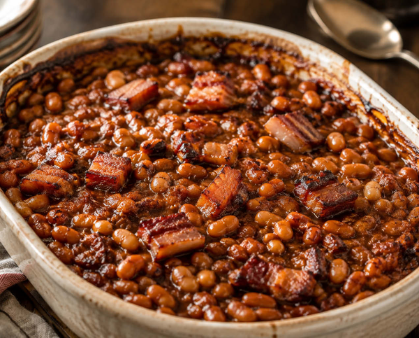 New England Yellow Eye Baked Beans with Artisanal Bacon