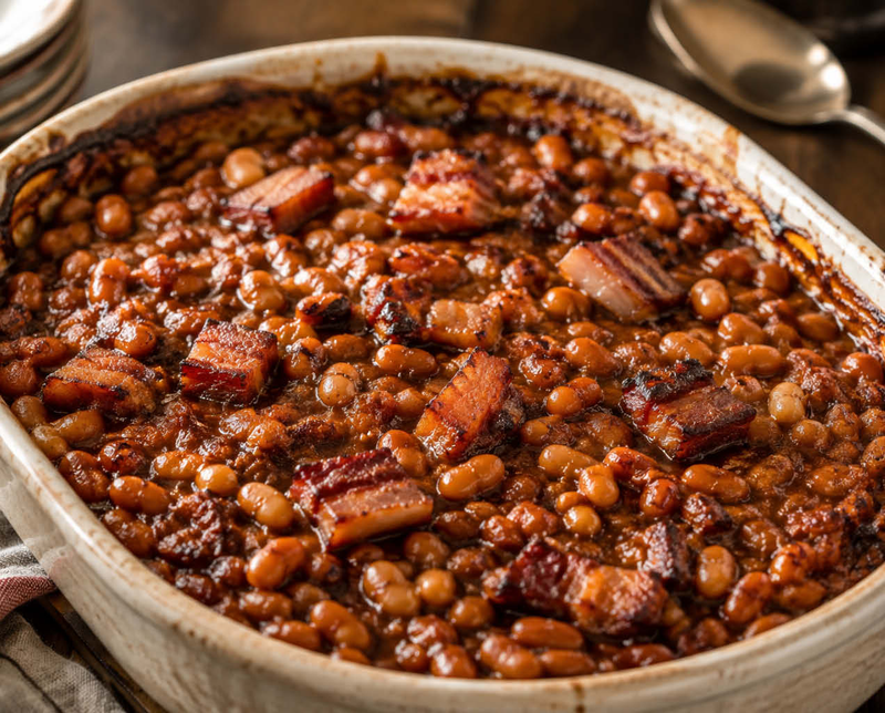 New England Yellow Eye Baked Beans with Artisanal Bacon